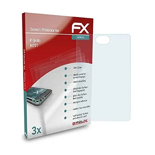 Produktbild: atFoliX Schutzfolie kompatibel mit Fitpolo H701 Folie, ultraklare und flexible FX Displayschutzfolie (3X)
