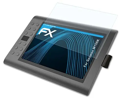 Produktbild: atFoliX Schutzfolie kompatibel mit Gaomon M106K Folie, ultraklare FX Displayschutzfolie (2X)