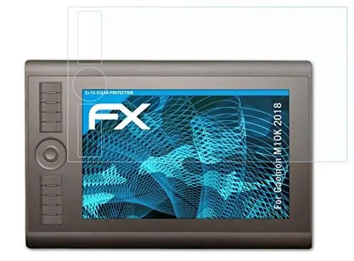 Produktbild: atFoliX Schutzfolie kompatibel mit Gaomon M10K 2018 Folie, ultraklare FX Displayschutzfolie (2X)