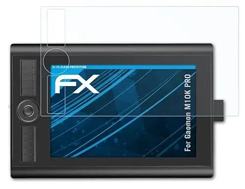 Produktbild: atFoliX Schutzfolie kompatibel mit Gaomon M10K PRO Folie, ultraklare FX Displayschutzfolie (2X)