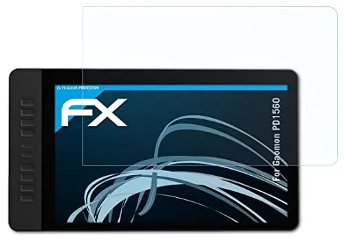 Produktbild: atFoliX Schutzfolie kompatibel mit Gaomon PD1560 Folie, ultraklare FX Displayschutzfolie (2X)