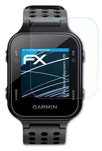 Produktbild: atFoliX Schutzfolie kompatibel mit Garmin Approach S20 Folie, ultraklare FX Displayschutzfolie (3X)
