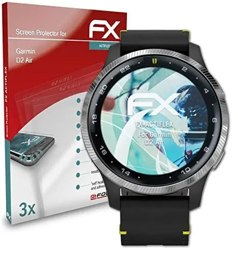 Produktbild: atFoliX Schutzfolie kompatibel mit Garmin D2 Air Folie, ultraklare und flexible FX Displayschutzfolie (3X)