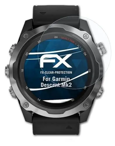 Produktbild: atFoliX Schutzfolie kompatibel mit Garmin Descent Mk2 Folie, ultraklare FX Displayschutzfolie (3X)