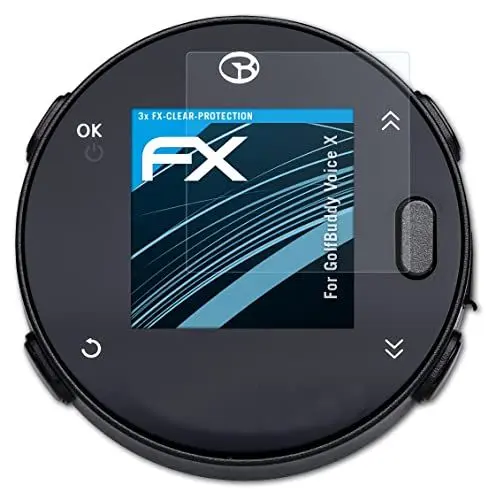 Produktbild: atFoliX Schutzfolie kompatibel mit GolfBuddy Voice X Folie, ultraklare FX Displayschutzfolie (3X)