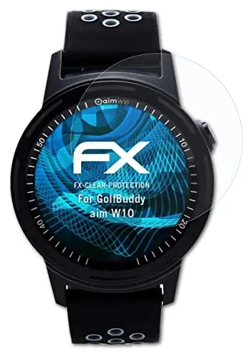 Produktbild: atFoliX Schutzfolie kompatibel mit GolfBuddy aim W10 Folie, ultraklare FX Displayschutzfolie (3X)