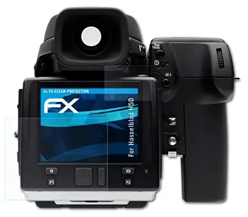 Produktbild: atFoliX Schutzfolie kompatibel mit Hasselblad H5D Folie, ultraklare FX Displayschutzfolie (3er Set)