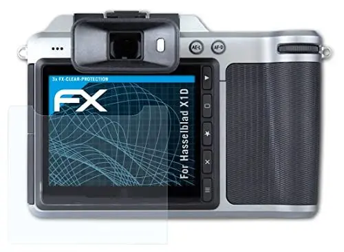 Produktbild: atFoliX Schutzfolie kompatibel mit Hasselblad X1D Folie, ultraklare FX Displayschutzfolie (3X)