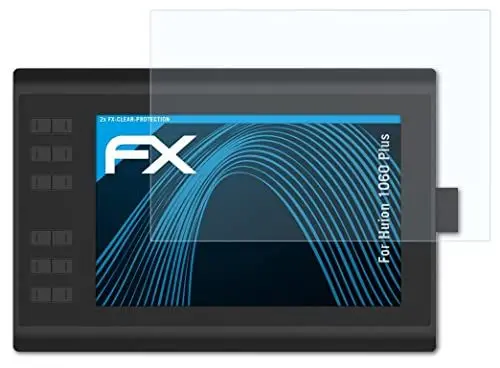 Produktbild: atFoliX Schutzfolie kompatibel mit Huion 1060 Plus Folie, ultraklare FX Displayschutzfolie (2X)