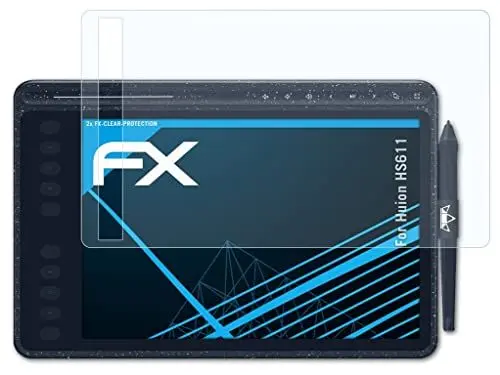 Produktbild: atFoliX Schutzfolie kompatibel mit Huion HS611 Folie, ultraklare FX Displayschutzfolie (2X)