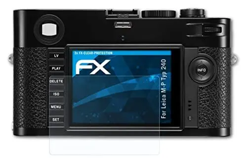 Produktbild: atFoliX Schutzfolie kompatibel mit Leica M-P Typ 240 Folie, ultraklare FX Displayschutzfolie (3X)