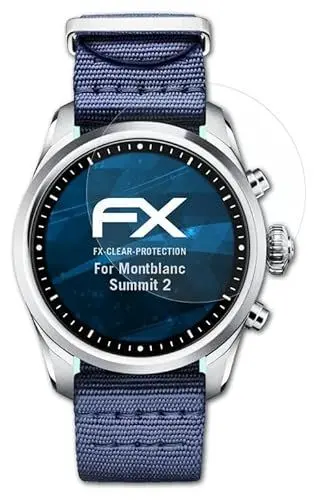 Produktbild: atFoliX Schutzfolie kompatibel mit Montblanc Summit 2 Folie, ultraklare FX Displayschutzfolie (3X)