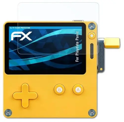 Produktbild: atFoliX Schutzfolie kompatibel mit Playdate Panic Folie, ultraklare FX Displayschutzfolie (3X)