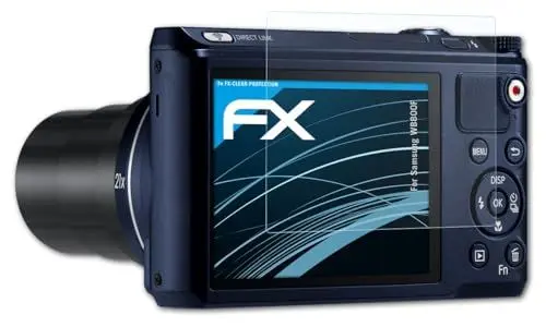 Produktbild: atFoliX Schutzfolie kompatibel mit Samsung WB800F Folie, ultraklare FX Displayschutzfolie (3X)
