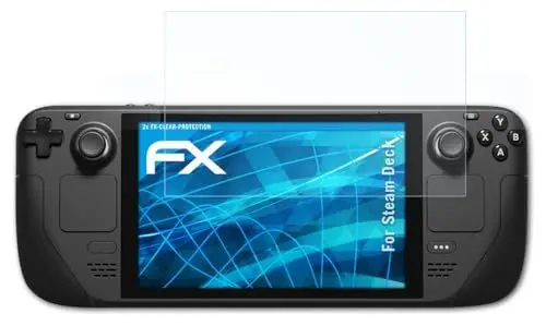 Produktbild: atFoliX Schutzfolie kompatibel mit Steam Deck Folie, ultraklare FX Displayschutzfolie (2er Set)