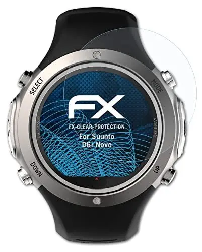 Produktbild: atFoliX Schutzfolie kompatibel mit Suunto D6i Novo Folie, ultraklare FX Displayschutzfolie (3X)