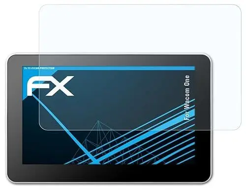 Produktbild: atFoliX Schutzfolie kompatibel mit Wacom One Folie, ultraklare FX Displayschutzfolie (2X)