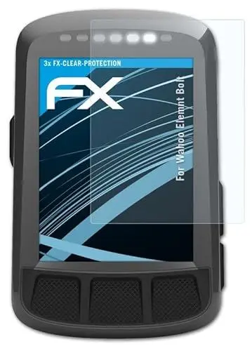 Produktbild: atFoliX Schutzfolie kompatibel mit Wahoo Elemnt Bolt Folie, ultraklare FX Displayschutzfolie (3X)