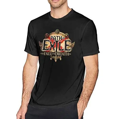Produktbild: Athletic Shirts & Tees Oberteil und Bluse, Mens Funny Path of Exile The Fall of Oriath T-Shirt Black