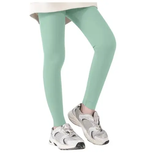 Produktbild: Athletische Leggings für Mädchen Kinder Yoga Tanz Workout Laufen Sportliche Beinbekleidung Bequeme Trainingshose (Green, 10-12 Years)