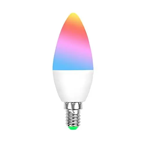 Produktbild: Athom E14 Homekit WiFi und Buletooth RGBCW Smart Birne funktioniert mit Apple Homekit Siri Sprachsteuerung