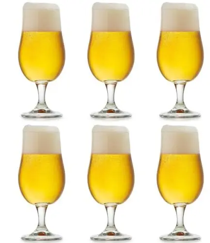 Produktbild: Atlantis Outdoor Biergläser set 6 | Spülmaschinenfest | 6-teiliges Set | 500ml | THOR | Perfekt für Zuhause und Partys | Polierten Mundrand