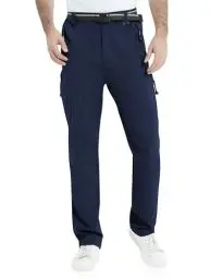 Produktbild: ATLASLAVA Wanderhose Herren Leichte Trekkinghose Schnelltrocknend Wasserabweisend Outdoorhosen Arbeitshose Navy Blau XL