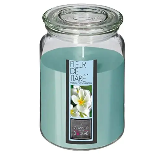 Produktbild: Atmosphera - Duftkerze - Tiaré-Blume - 510g - Hellblau