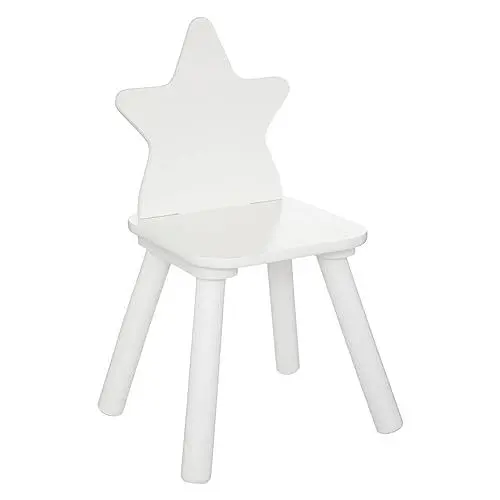 Produktbild: Atmosphera - Kinderstuhl Sterne - Holz und Kiefer - weiß. - Weiß