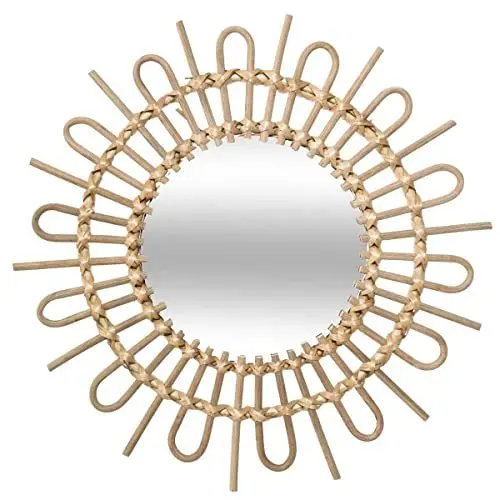 Produktbild: Atmosphera - Spiegel Soleil - Rattan D 50 cm - Beige