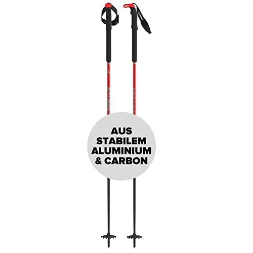 Produktbild: ATOMIC BCT TOURING CARBON SQS Skitourenstöcke - Verstellbare Stöcke 95 - 145 cm - Aluminium Skistock - Skistöcke mit ergonomischem Griff - Tourenski Ausrüstung mit Safety-Vorrichtung