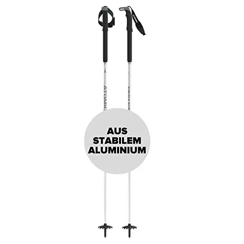 Produktbild: Atomic BCT Touring SQS Skitourenstöcke - Verstellbare Stöcke 95-145 cm - Aluminium Skistock - Skistöcke mit ergonomischem Griff - Tourenski Ausrüstung mit Safety-Vorrichtung
