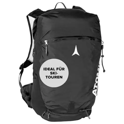Produktbild: ATOMIC Backland 30+ - leichter Skitouren-Rucksack mit Rolltop-Verschluss - alpiner Wanderrucksack mit mehr als 30L Stauraum - robuster & vielseitiger Ski-Rucksack mit Hüftgurt
