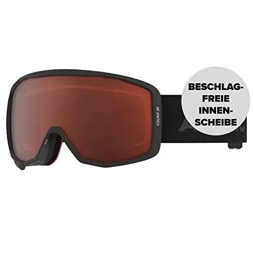 Produktbild: ATOMIC COUNT JR ORANGE Skibrille für Kinder - Schwarz - Komfortabler Live Fit Rahmen - Bessere Sicht bei allen Bedingungen - Over The Glasses-kompatibel für Brillenträger