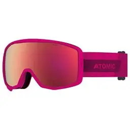Produktbild: ATOMIC Count JR Cylindrical Skibrille für Kinder - Berry/Pink - Komfortabler Live Fit Rahmen - Over The Glasses-kompatibel für Brillenträger - Klare Sicht - Silikon-beschichtetes Brillenband