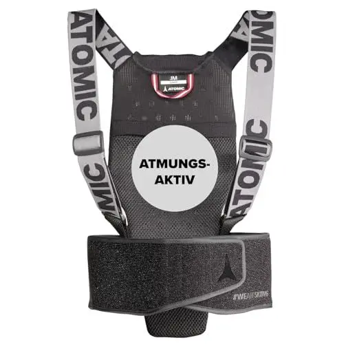 Produktbild: ATOMIC Live Shield JR in Schwarz - Größe L - Rückenprotektor für Kinder & Jugendliche - Leichter & atmungsaktiver Protektor - Uneingeschränkte Bewegungsfreiheit