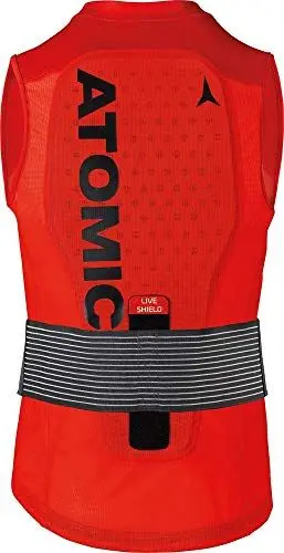 Produktbild: ATOMIC Live Shield Vest M in Rot Größe S - Hochwertige Protektorenweste - Herren-Rückenprotektor - Multi Density Schaumsystem - Leicht & atmungsaktiv - uneingeschränkte Bewegungsfreiheit