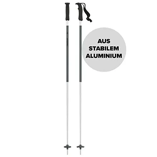 Produktbild: ATOMIC REDSTER Q Skistöcke - Länge 115 cm - Vielseitiger 4* Aluminium Skistock - Ergonomischem Griff am Stock - Stöcke mit 60mm-Pistenteller - Skistecken in Grün / Silber