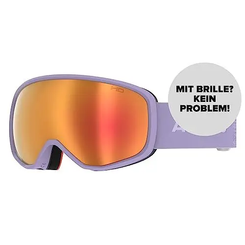 Produktbild: ATOMIC REVENT HD Skibrille - Lavender - Skibrillen mit kontrastreichen Farben - Hochwertig verspiegelte Snowboardbrille - Brille mit Live Fit Rahmen - Skibrille mit Doppelscheibe