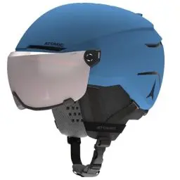 Produktbild: ATOMIC Savor Visor JR Skihelm mit Visier - Blue - Größe S - Für Kinder & Jugendliche - Max. Stoßdämpfung - Active Aircon Belüftung - Brille mit High End-Verspiegelung