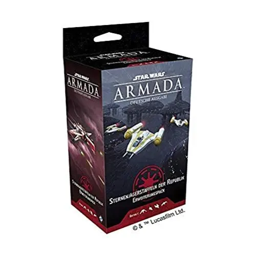 Produktbild: Atomic Mass Games, Star Wars: Armada – Sternenjägerstaffeln der Republik, Erweiterung, Tabletop, 2 Spieler, Ab 14+ Jahren, 120+ Minuten, Deutsch