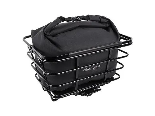 Produktbild: Atran Velo Unisex – Erwachsene Atranvelo Travel Epic Fahrradkorb, Schwarz, 1size