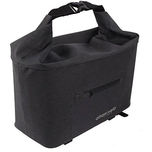 Produktbild: Atran Velo Unisex – Erwachsene Atranvelo Travel Fahrradkorb, Schwarz, 1size