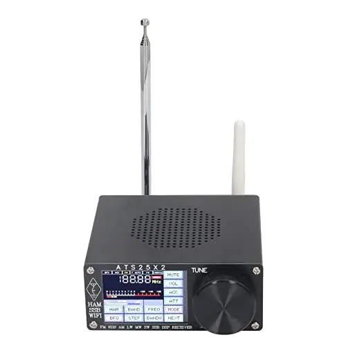 Produktbild: ATS25X2 Vollband Funkempfänger, DSP Empfänger FM LW MW SW SSB Kurzwellenempfänger mit 2,4 Zoll Farb Touchscreen, Handheld Radio Recorder, Gehäuse aus Aluminiumlegierung