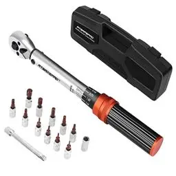 Produktbild: ATsafepro Drehmomentschlüssel Fahrrad Set 5-25 Nm, Drehmomentschlüssel Torque Wrench 1/4 Zoll Drive Klick 72 Zahn，Motorrad Drehmomentschlüssel Klein für Fahrrad und Motorrad Wartung