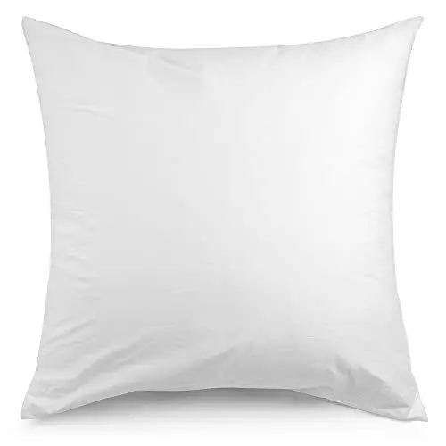 Produktbild: ATsense 2er Set Kissenbezug 40x40 cm - 100% Baumwolle, Weiß Kopfkissenbezug mit Reißverschluss, Super Weicher Kissenbezug, ÖkoTex Zertifiziert für Allergiker Geeignet