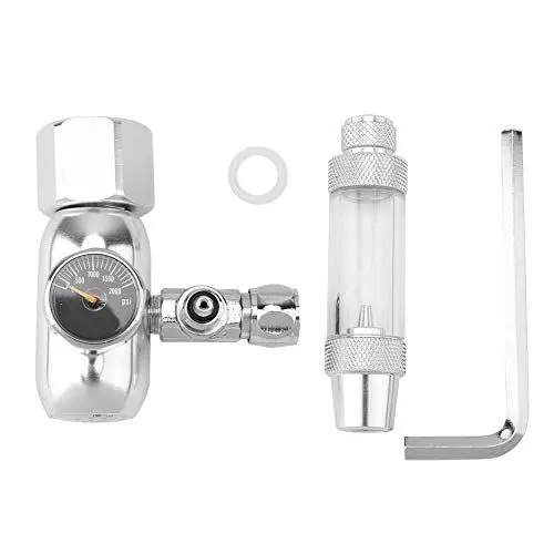 Produktbild: Atyhao Aquarium CO2 Blasenzähler, G5 / 8 CO2 Druckregler Rückschlagventilanzeige Blasenzähler Aquarium Werkzeug(Silver) Hochdruckpumpen