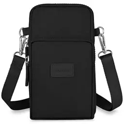 Produktbild: Aucuu Kleine Handytasche, Damen, Handytasche, Damen, mit verstellbarem Schultergurt, Oxford-Stoff, Crossbody-Tasche, Lauftasche, Armtasche, für Telefon mit 17,8 cm (7 Zoll) (mit Kopfhöreranschluss),