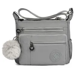 Produktbild: Aucuu Nylon Umhängetasche Damen, Schultertasche Handtaschen Multi Pocket mit Größere Kapazität, Damen Umhängetasche mit Mehreren Taschen, Multifunktionale Crossbody Bag für Arbeit Schule Shopper