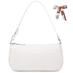 Produktbild: Aucuu Umhängetasche, 90er Krokoprägung-Druck Retro Classic Henkeltasche Tasche Kleine Vintage Schultertasche Crossbody Handtasche Mini Bag für Damen